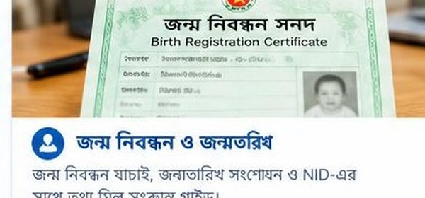 জন্ম নিবন্ধন সনদের ছবি